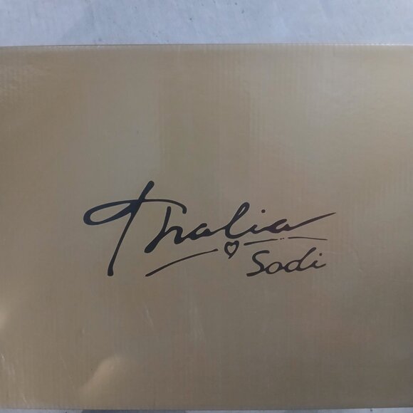 Thalia Sodi Raquell Stiletto Booties Black Bling 7.5M NWT - Picture 2 of 6